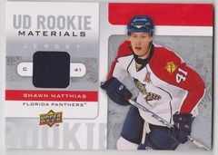 2008-09 Upper Deck UD Rookie Materials Shawn Matthias #RM-SM Panthers